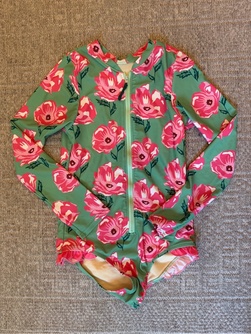 Pink Chicken girls rashguard size 14